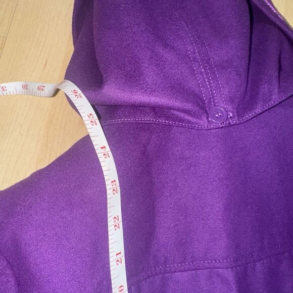 Pink Envelope Purple Women's Hooded Belted Peacoat Jacket CoatSize Medium - Picture 9 of 10